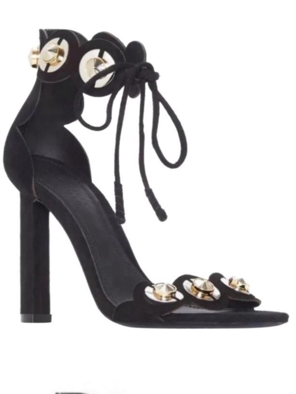 MERCEDES CASTILLO Black Suede Lyris Heel